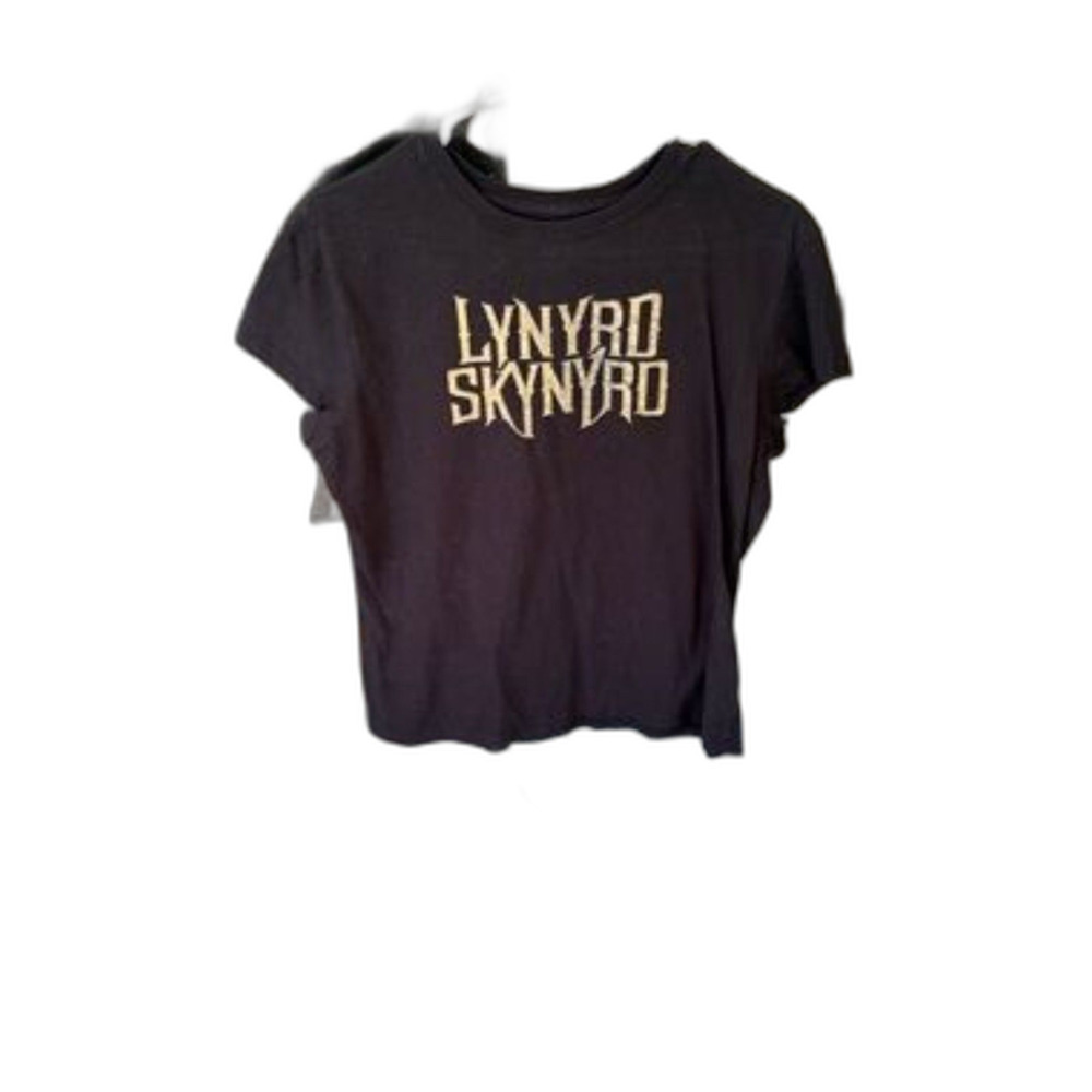 Lynyrd Skynyrd T-Shirt XXL Brown Graphic Band Tee Southern Rock Logo Shirt 2X